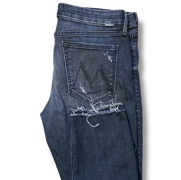 MOTHER Looker Ankle Fray Crash‎ and Burn Jeans - Picture 6 of 13